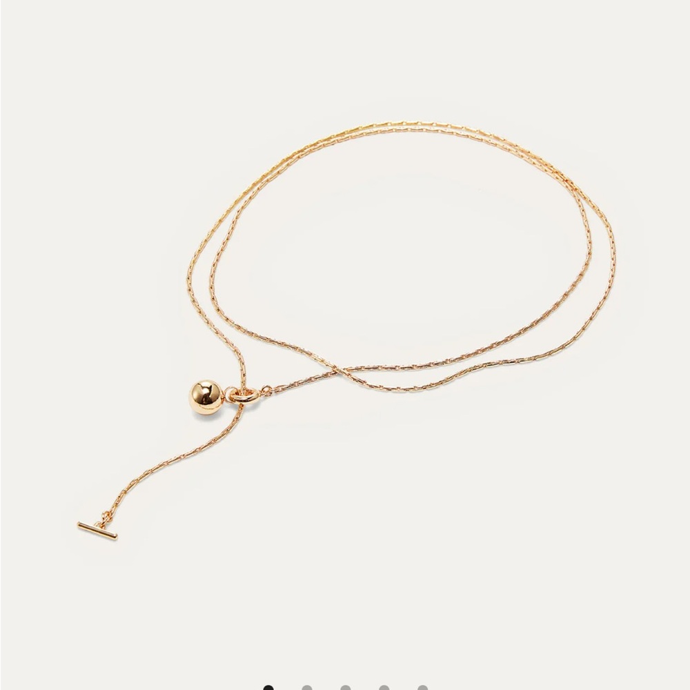 Jenny Bird Constance Gold Necklace /wrap bracelet